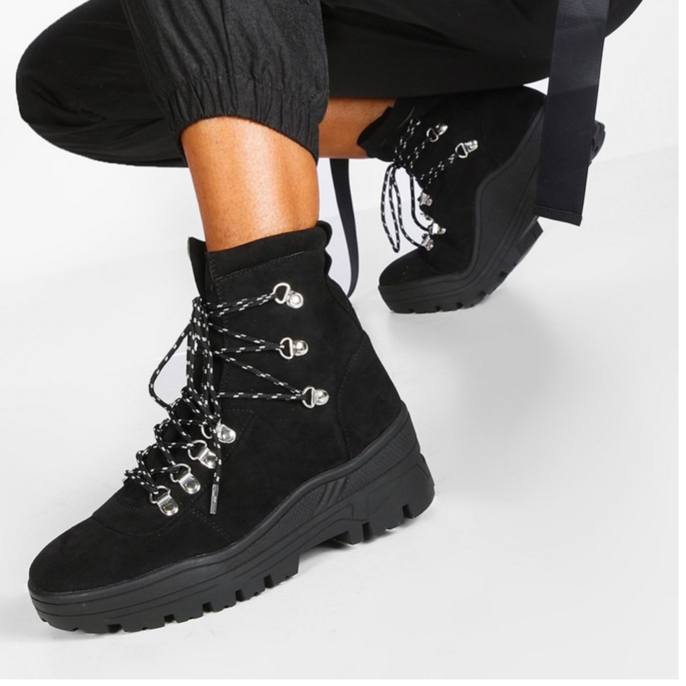 Lace Up Hiker Boots - never worn